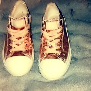 Light Pink Sparkly Converse Sneakers